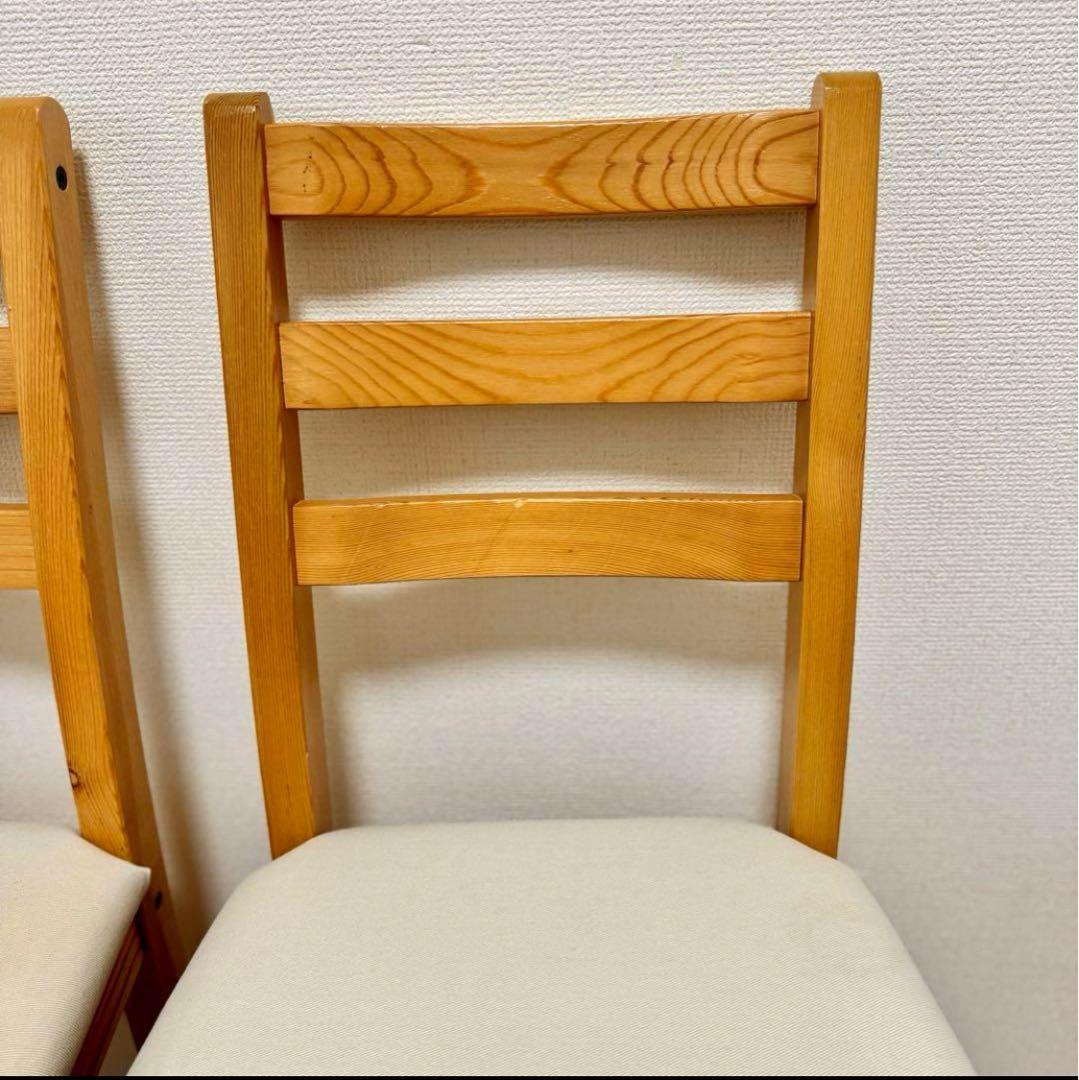 【お引き取り限定】 IKEA レールハムン2人用ダイニングテーブル チェアセット