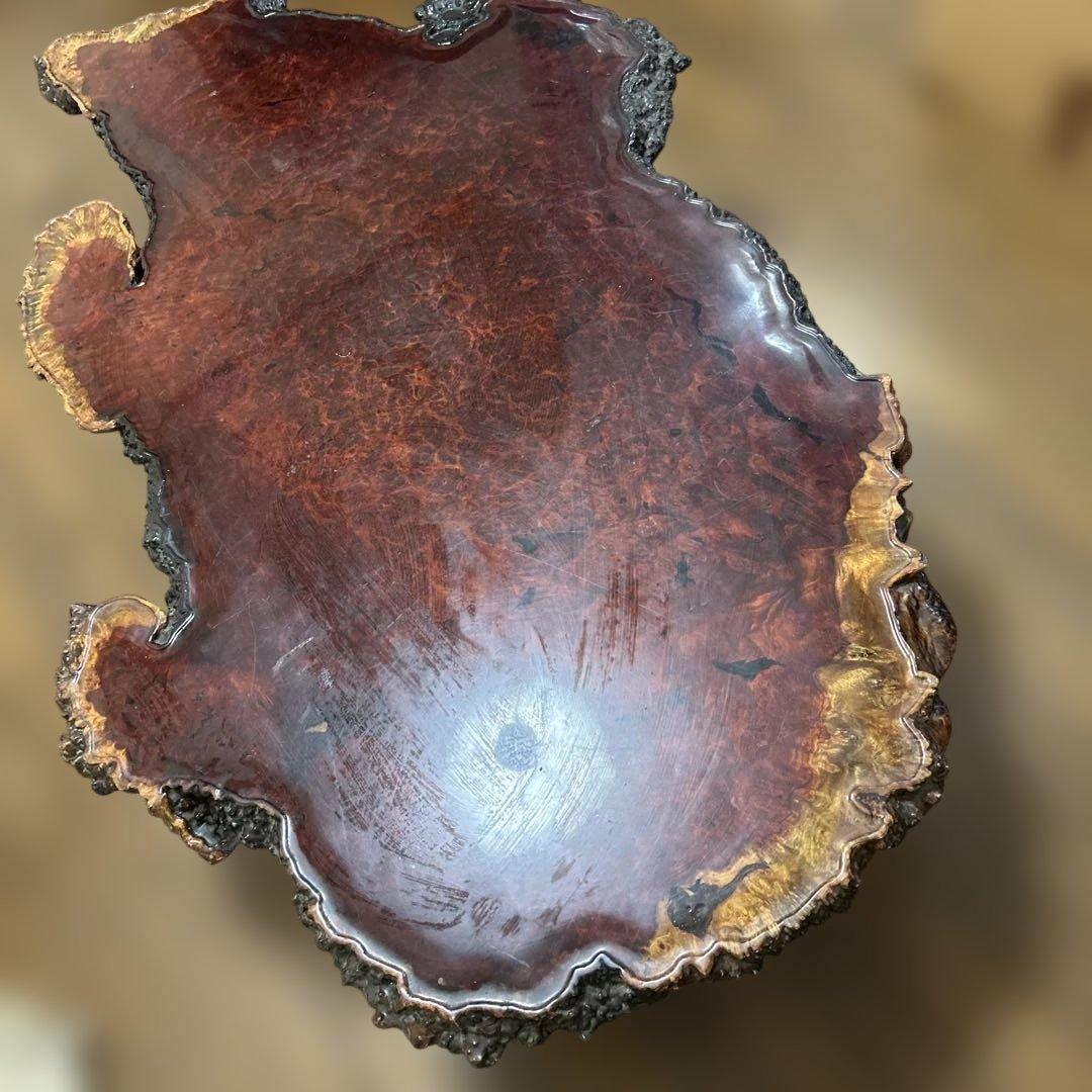 taka 花梨　 座卓 一枚板 高級テーブル　天然木製光沢座卓アンティーク