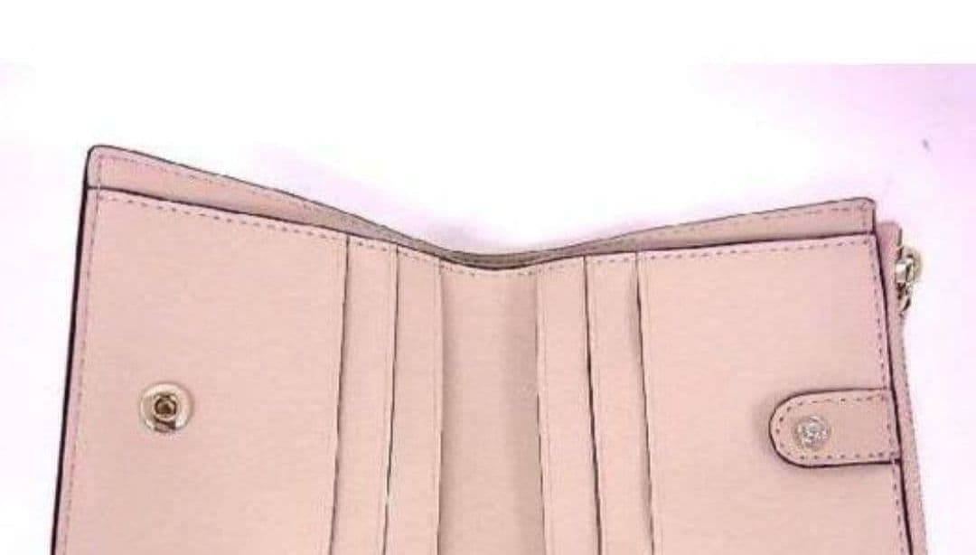 Kate Spade 二つ折り財布 ピンクベージュ