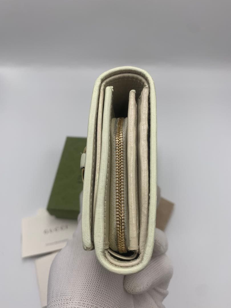 GUCCI グッチ 二つ折り財布 ホースビット GGスプリーム 金具 ロゴP55