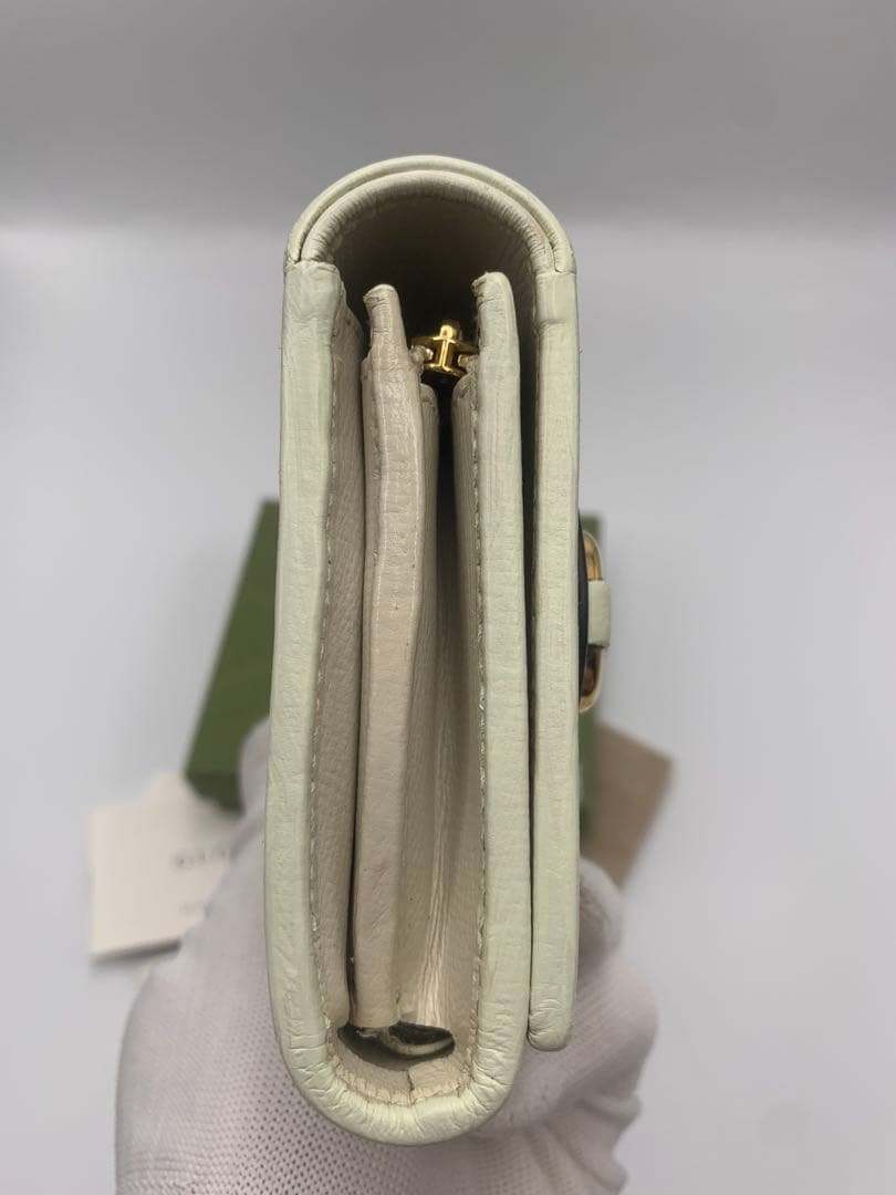 GUCCI グッチ 二つ折り財布 ホースビット GGスプリーム 金具 ロゴP55