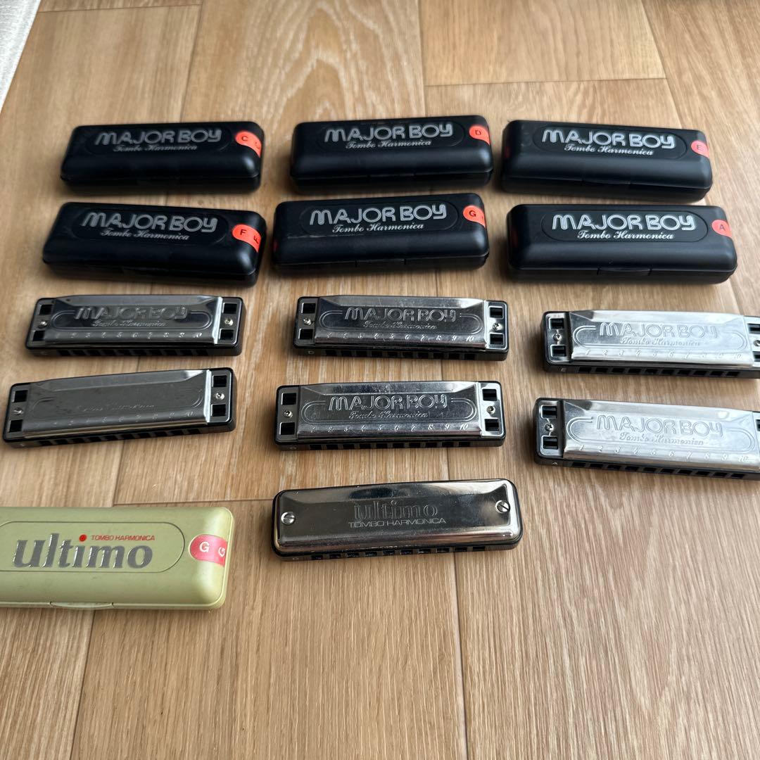 MAJOR BOY & ULTIMO ブルースハープ　ハーモニカ7本セット