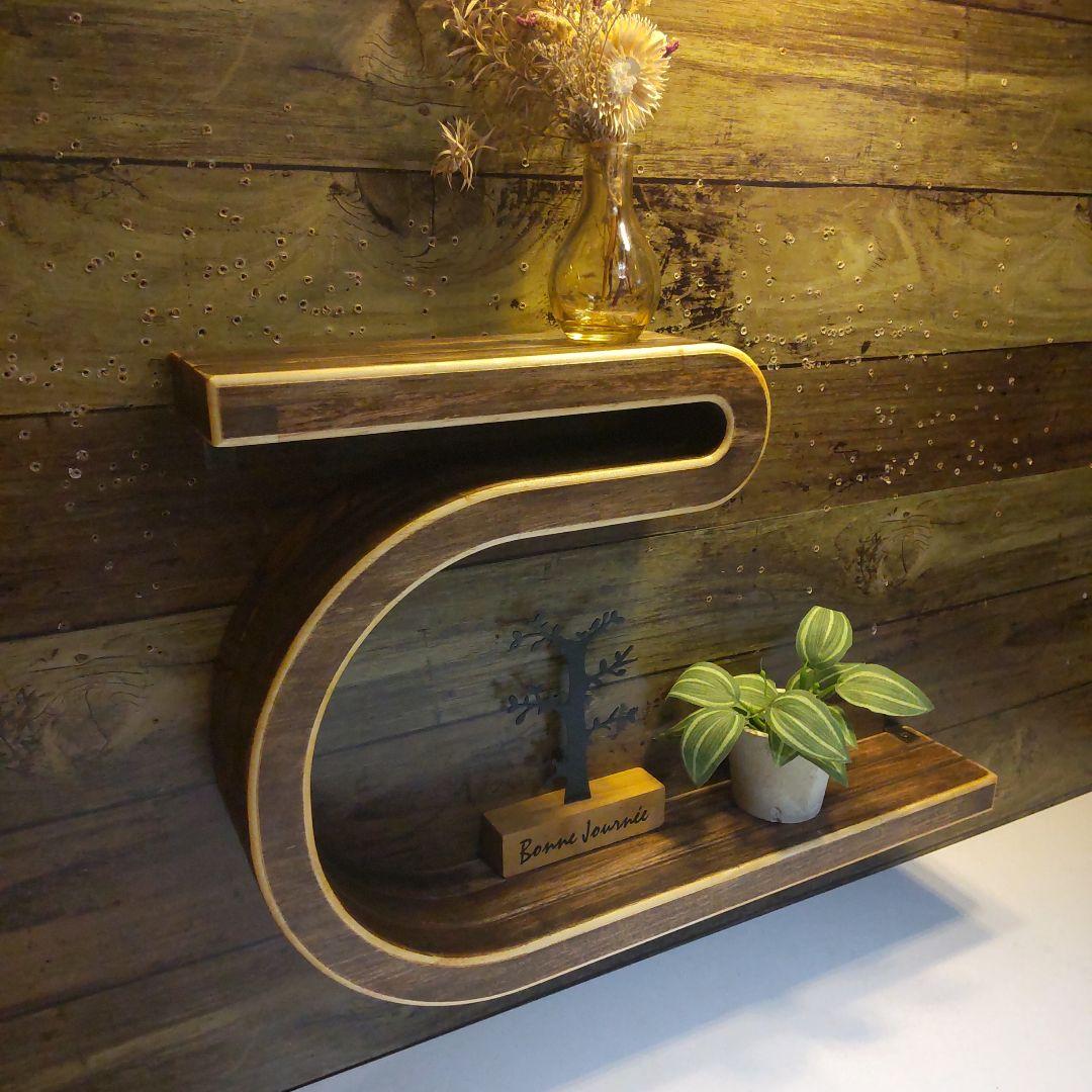 ウォールシェルフ　ウォールラック　飾り棚　北欧【前作より大きめ】