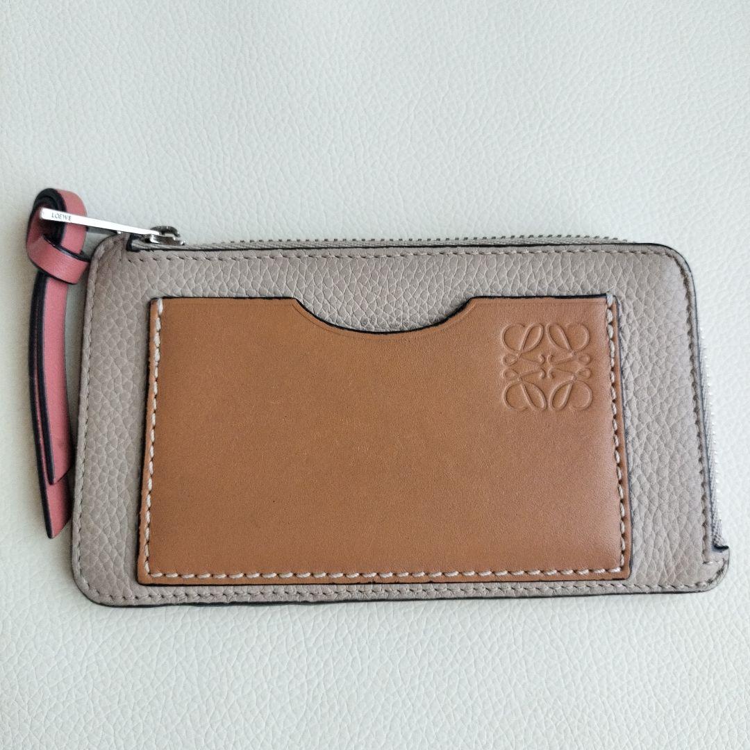 ロエベ  カードホルダー ソフト グレイン カーフスキン