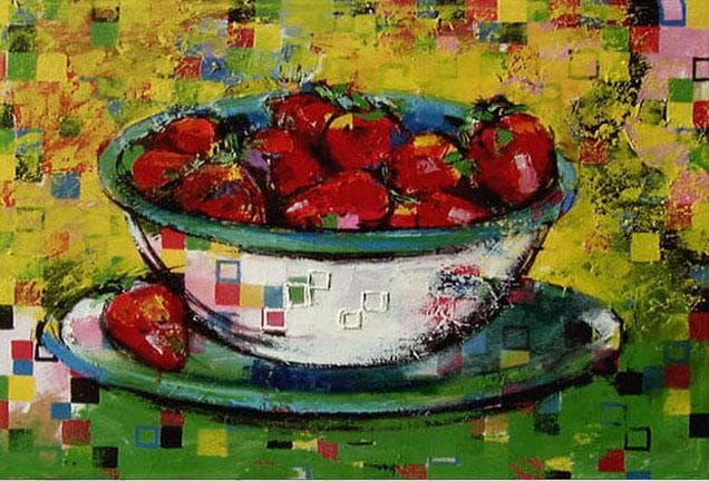 油絵 絵 絵画 インテリア 額付(白) uF6-061003 静物 フルーツ