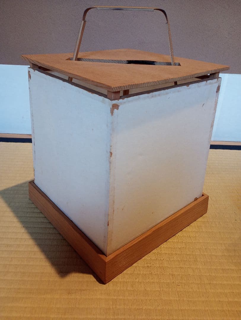 【茶道具】木地座敷行灯　夜咄　茶事道具　水屋道具　その他983