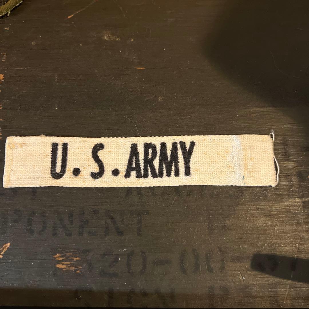 米軍　ベトナム戦　希少ホワイト　U.S. ARMY 刺繍パッチ
