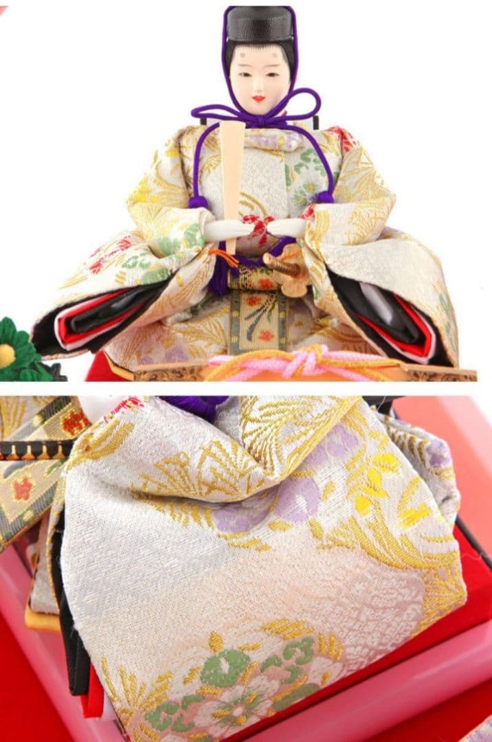 雛人形セット 新品未開封 雛人形 コンパクト ケース飾り 親王飾り 清玉作