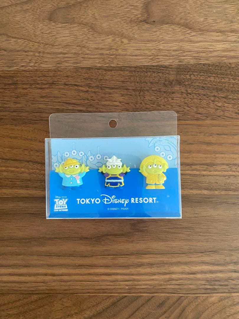 【未開封希少】ディズニーリゾート リトルグリーンメン マンスリー クリップ