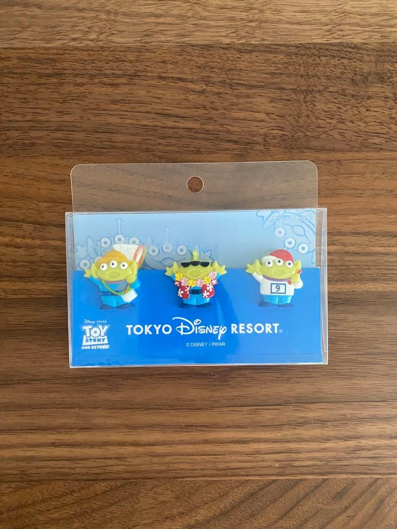 【未開封希少】ディズニーリゾート リトルグリーンメン マンスリー クリップ