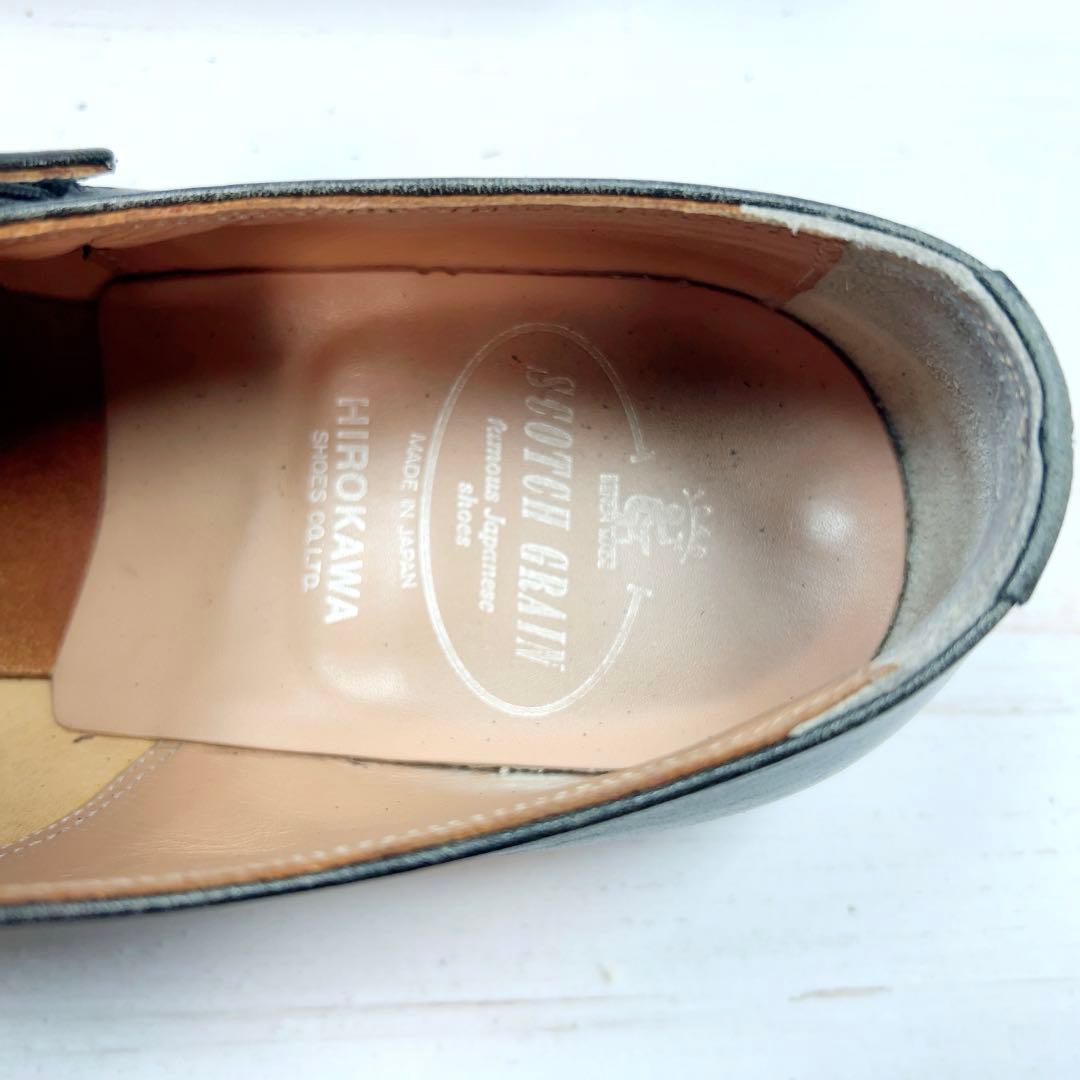 SCOTCH GRAIN ダブルモンク R1812 レザー 黒 25.5
