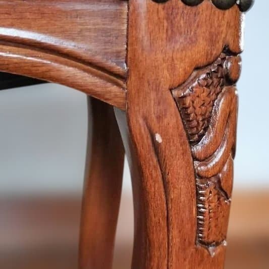 【英国製クラシック】猫脚×ゴブラン生地 スツール アンティーク