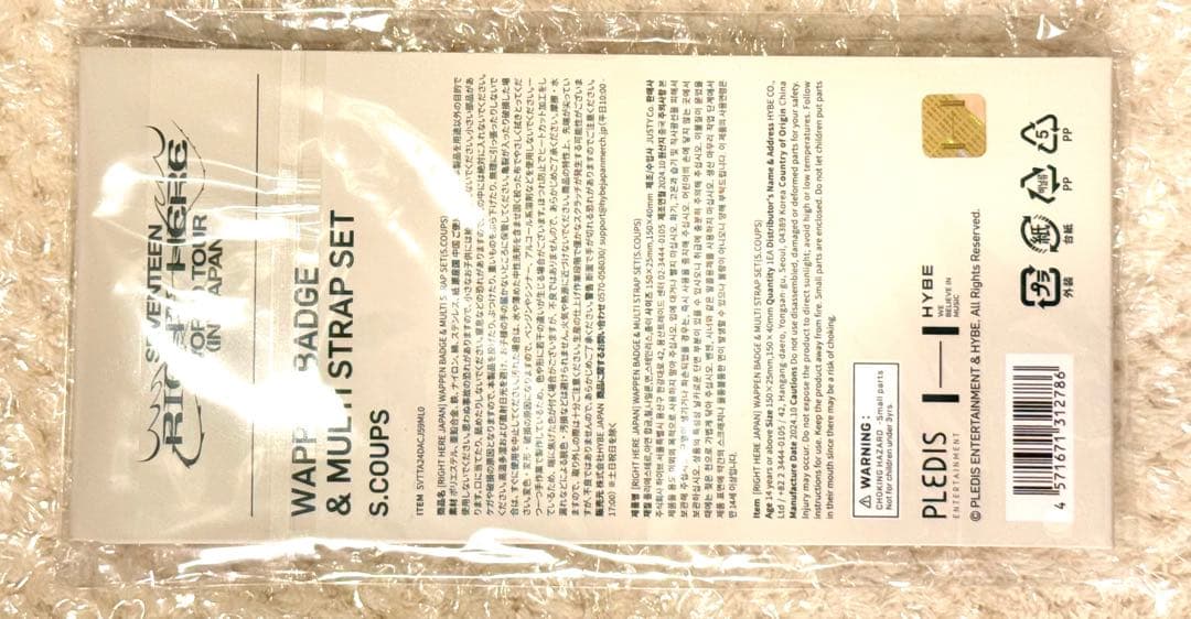 SEVENTEEN セブチ　エスクプス　ワッペンバッジ&マルチストラップセット