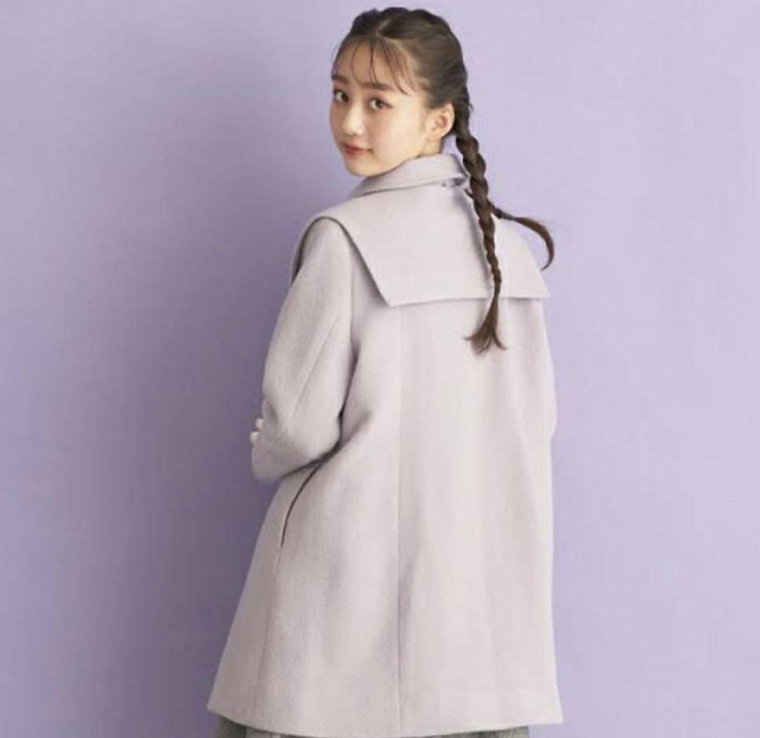 新品タグ付 mezzo piano junior リボンケープ付きコート S