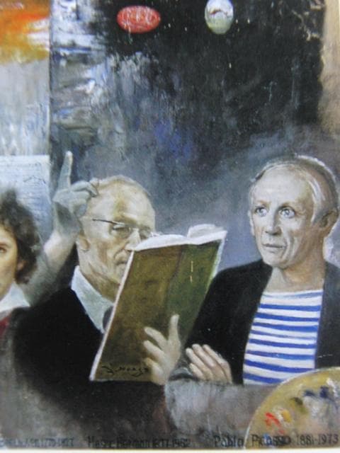 芝田米三、【春夏秋冬・願　平和】、希少な画集画、新品高級額