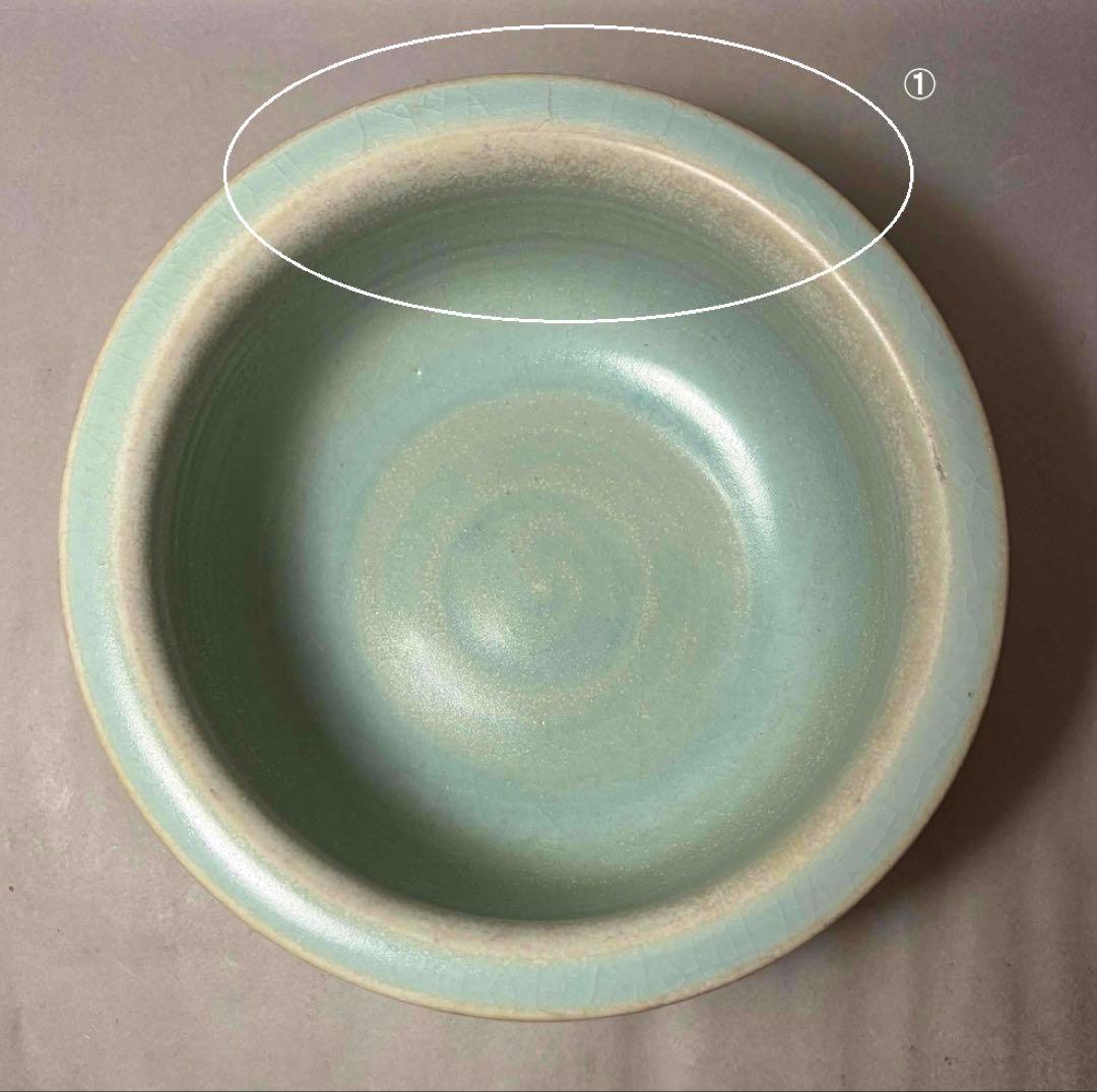 中国 外側に模様のある洗筆　u6230941