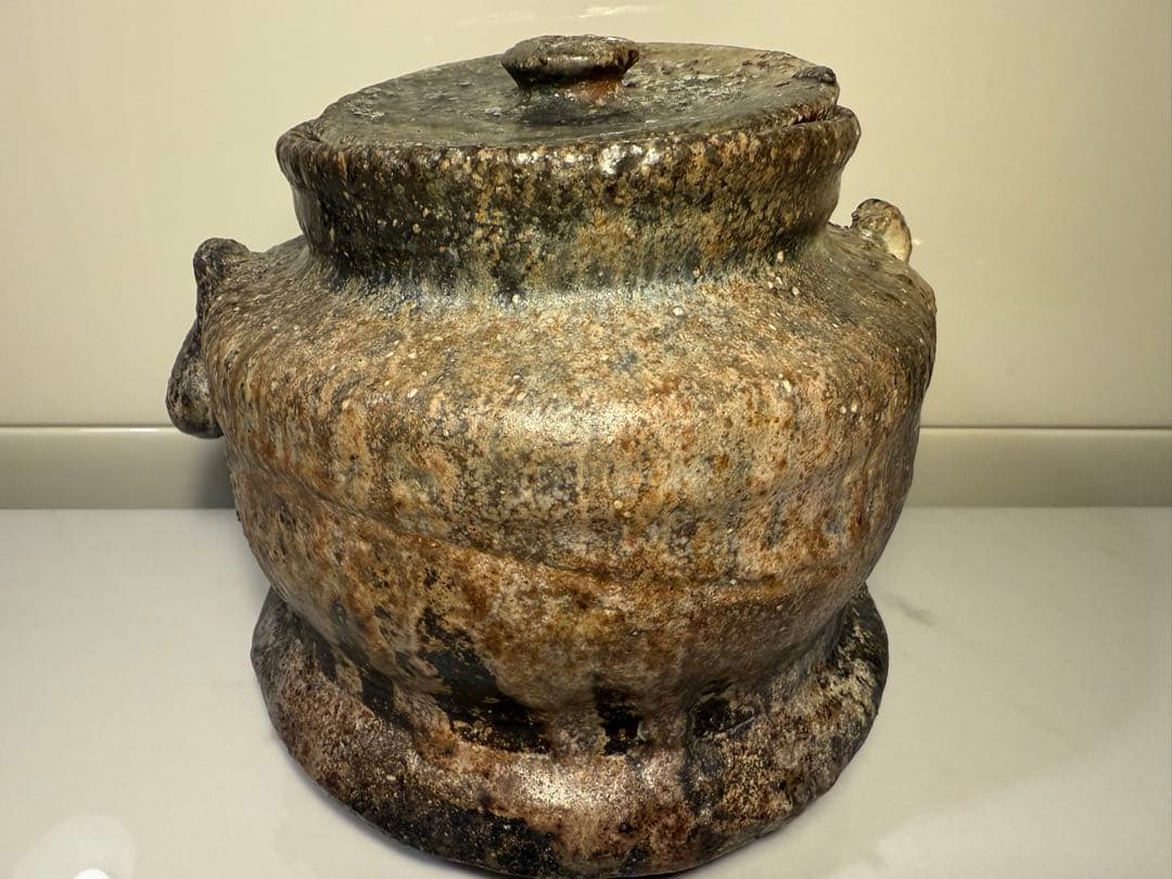 西山窯 坂本瀧山　薪窯焼成 焼締自然釉