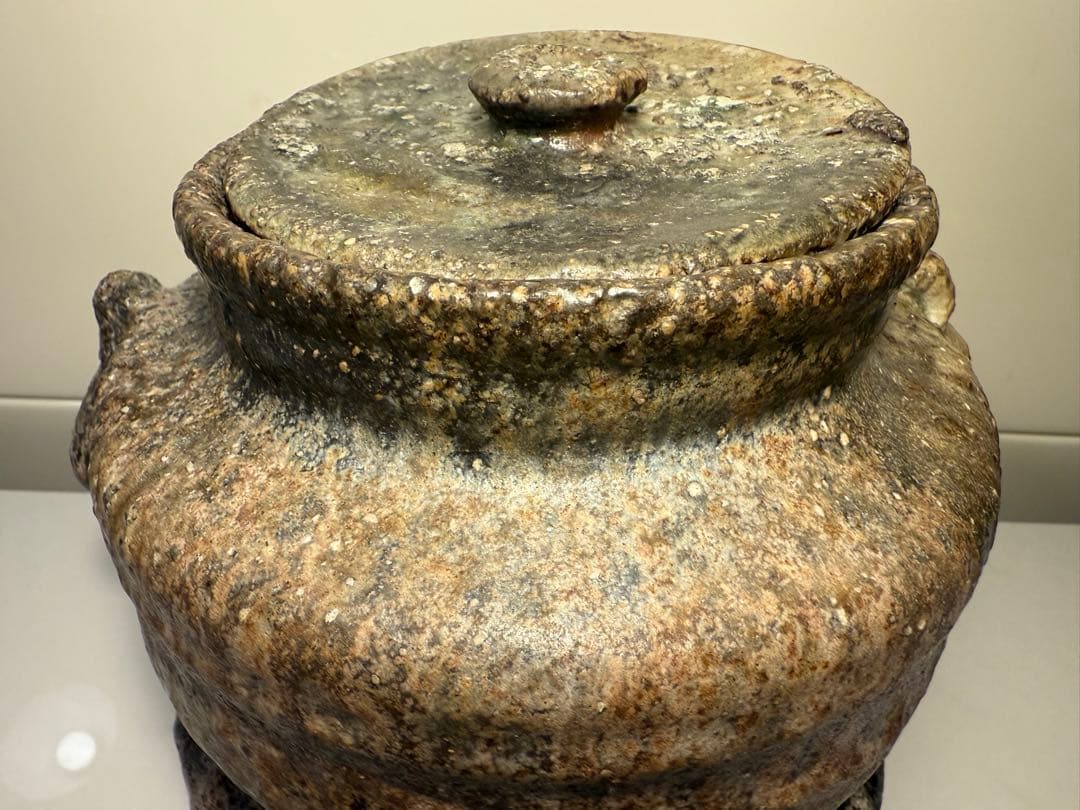 西山窯 坂本瀧山　薪窯焼成 焼締自然釉