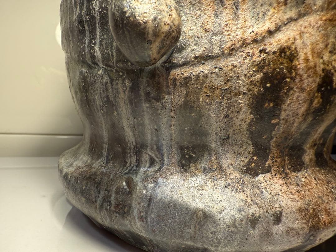 西山窯 坂本瀧山　薪窯焼成 焼締自然釉