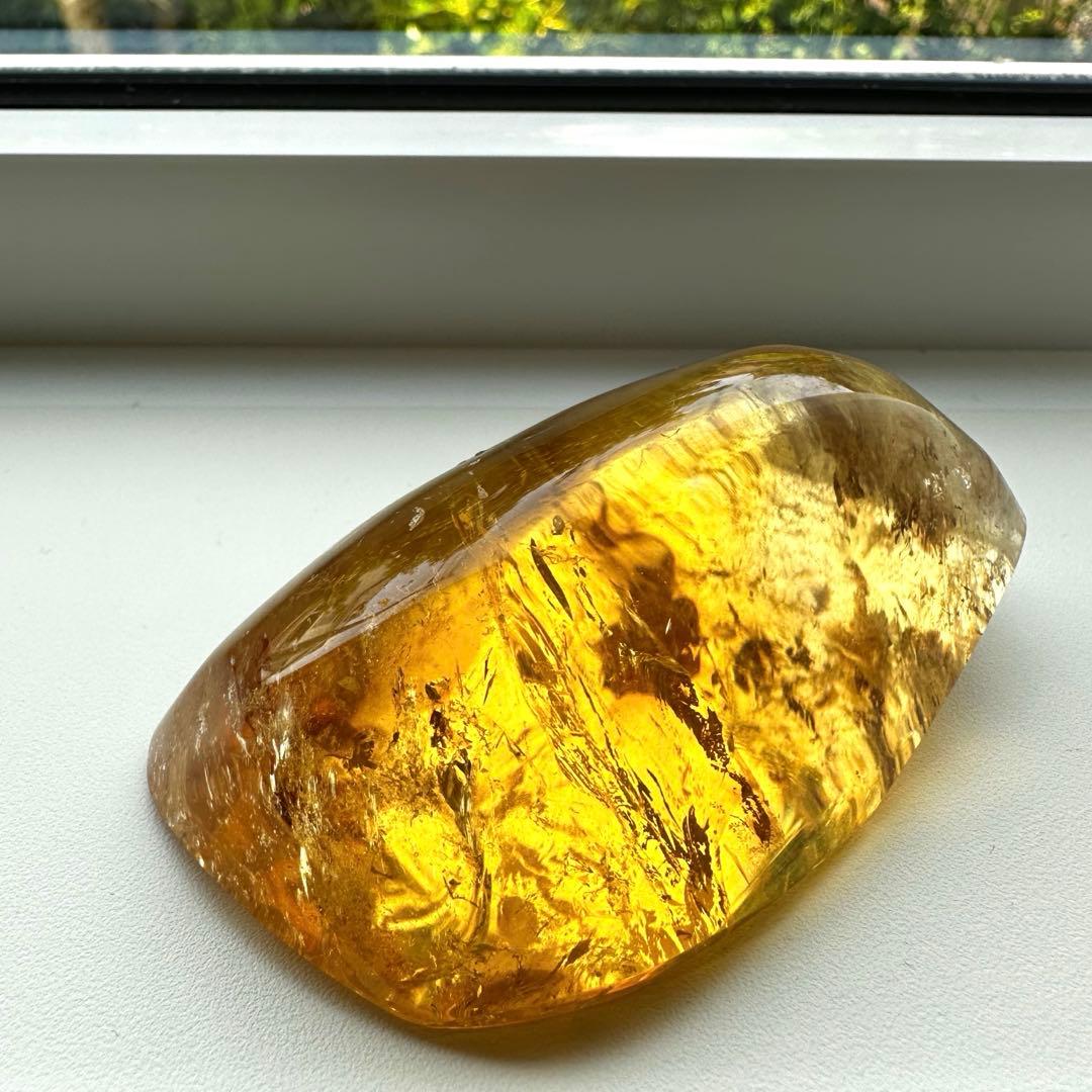 ハニーシトリン　アンバーシトリン　シトリン　フリーフォーム　137.5g 濃いめ