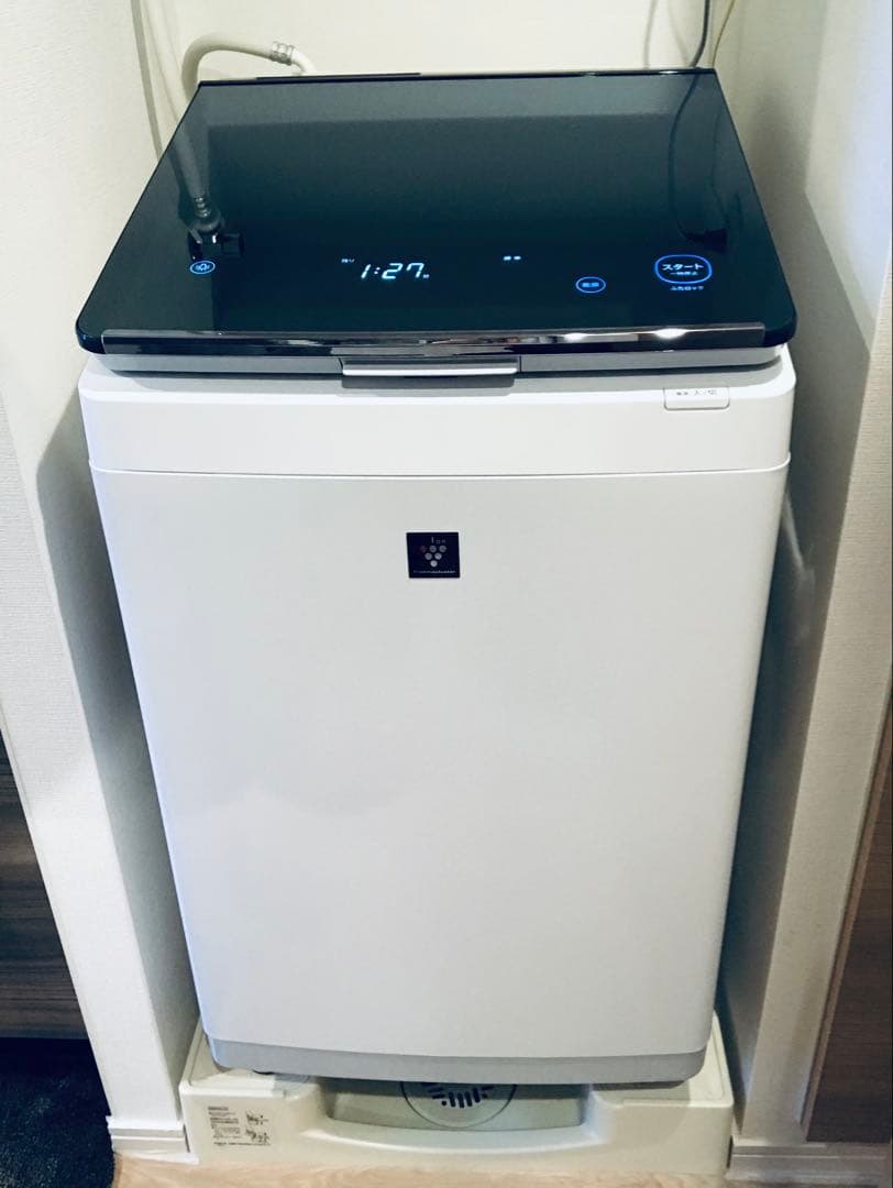 【美品】シャープ SHARP 洗濯機 洗濯乾燥機 ES-PW11E-S