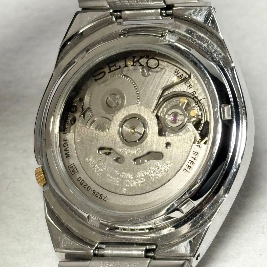SEIKO★5 腕時計 自動巻き 21石 7S26-02S0 デイデイト
