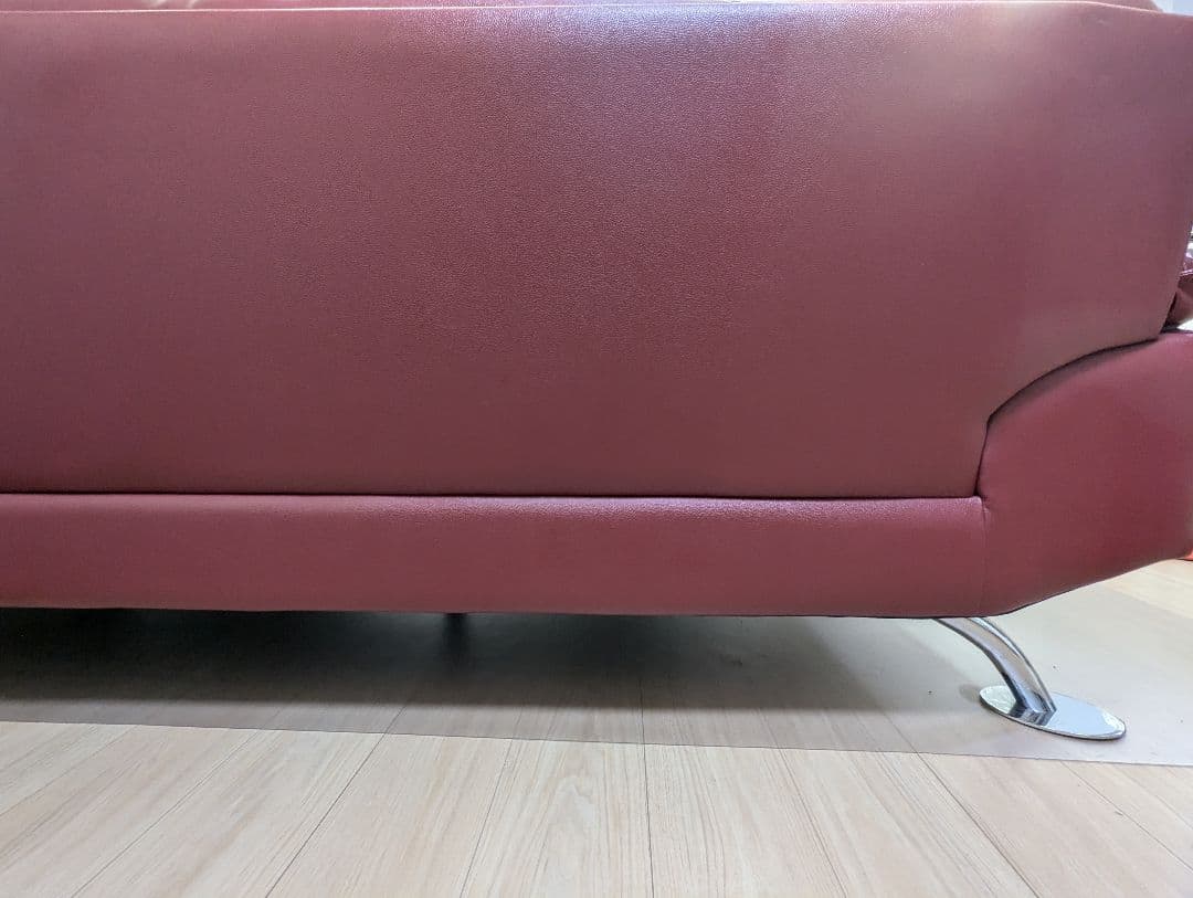 みちみち　ニトリ　ロゾ　ソファー　赤　レッド　中古　直接取引可（静岡県）