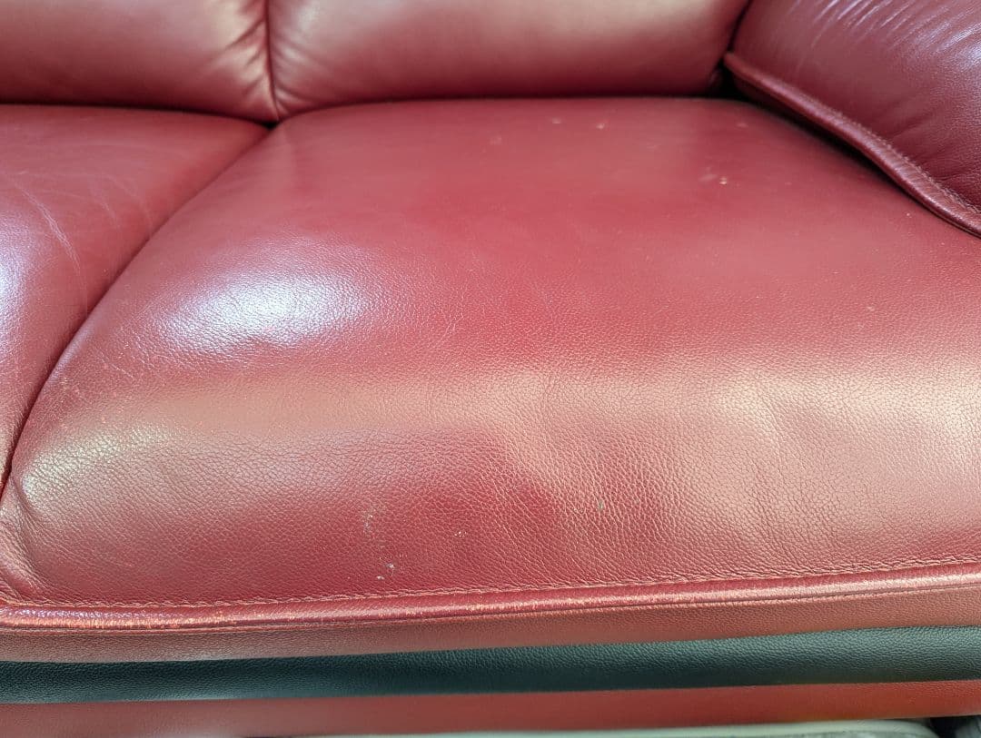 みちみち　ニトリ　ロゾ　ソファー　赤　レッド　中古　直接取引可（静岡県）