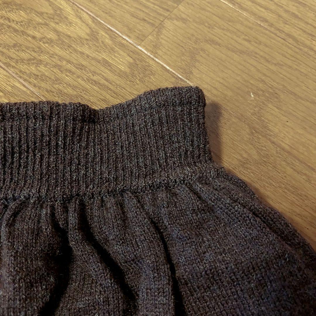 美品　M.&KYOKO　エムアンドキョウコ　ウールニットバルーン風スカート