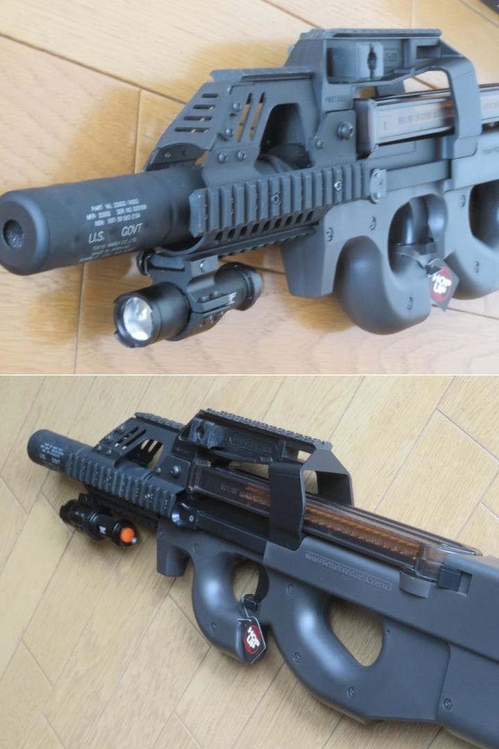 【お得セット】貴重な外装カスタム　東京マルイP90 TR スタンダードタイプ