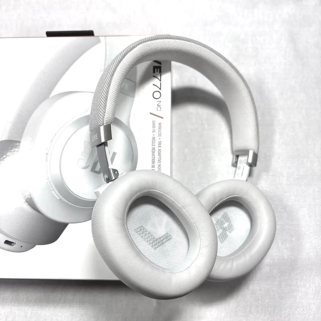 g*n様 【最終値下げ】JBL LIVE 770 NC ホワイト ワイヤレスヘッ