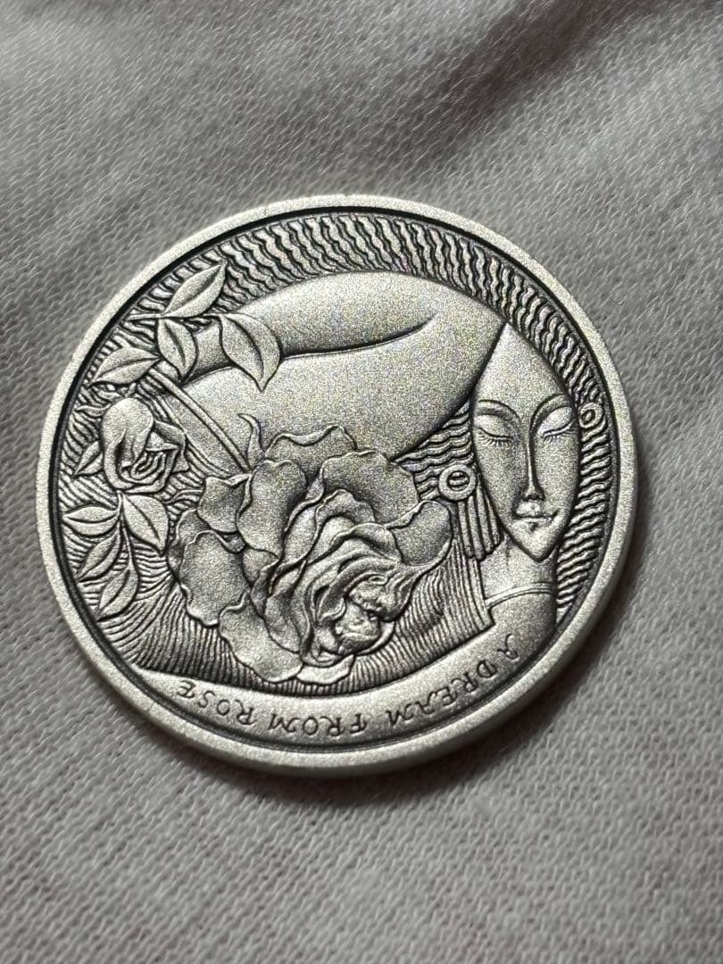 【希少！レア】国際デザインコンペティション2007「愛の物語」純銀メダル！