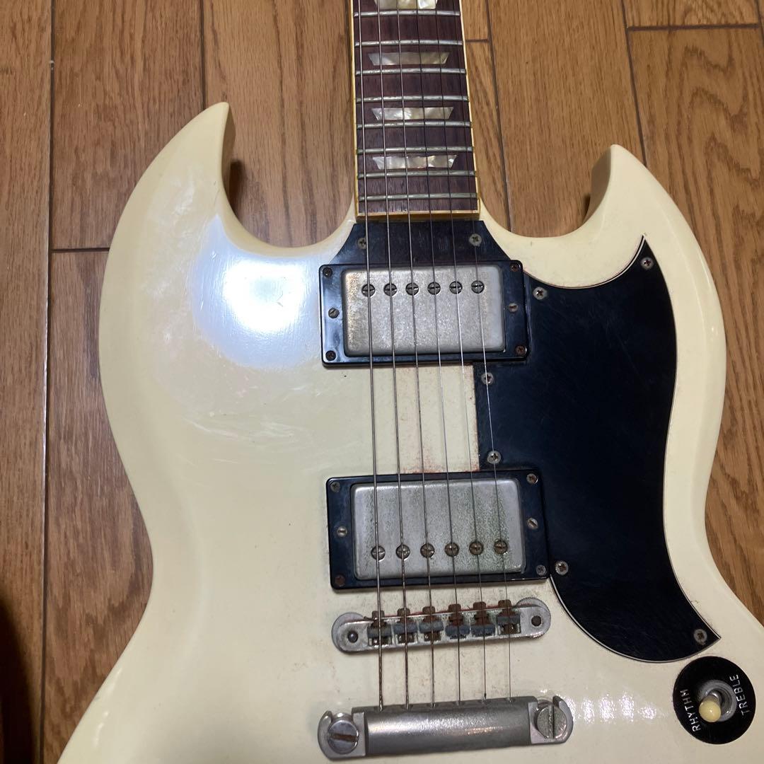 Burny RSG 白　ホワイト　エレキギター　ヴィンテージ