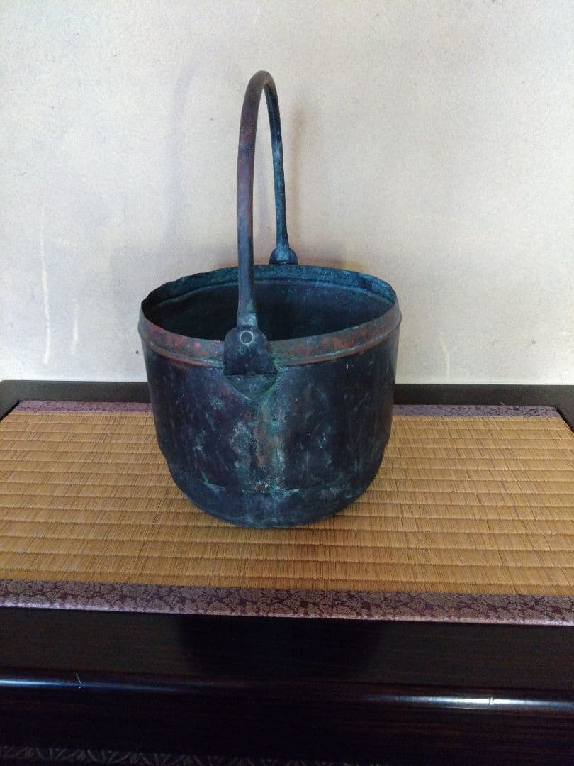 銅製　大鍋　アンティーク