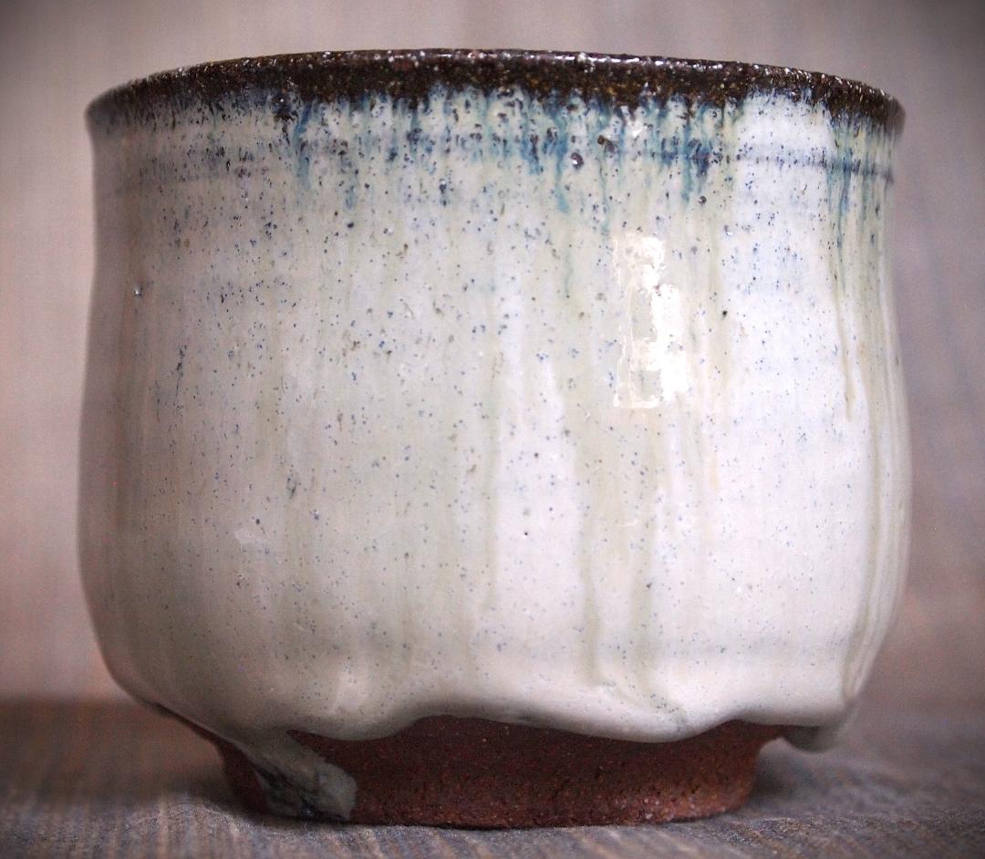 人気作家★伊藤明美【師：有光武元】朝鮮唐津筒形小服碗★焼酎杯にお勧め