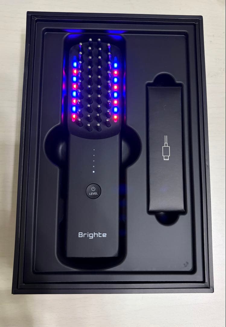 Brighte 美顔器 ブラシ型 LEDライト付き