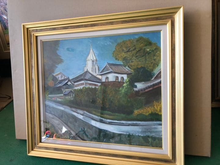 額縁 額 絵画 油絵 絵 F10 アンティーク ゴールド