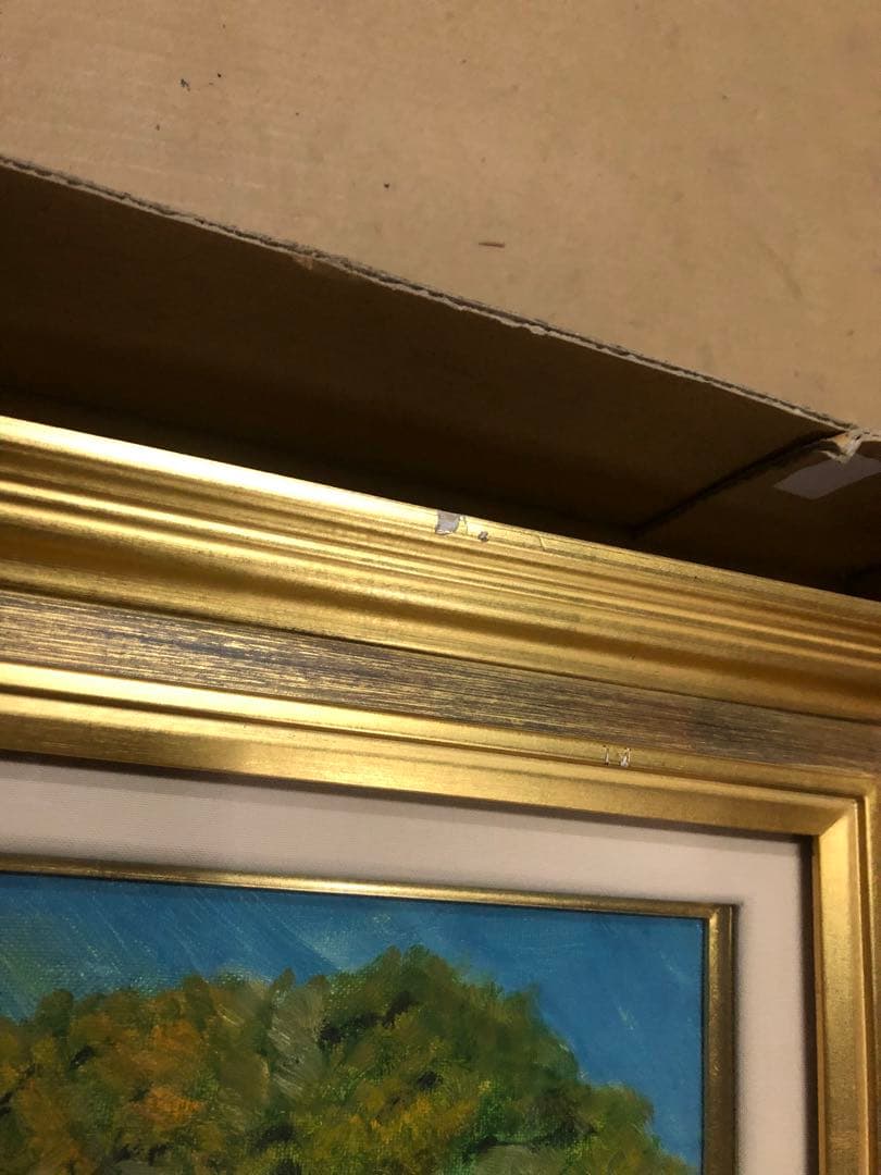 額縁 額 絵画 油絵 絵 F10 アンティーク ゴールド