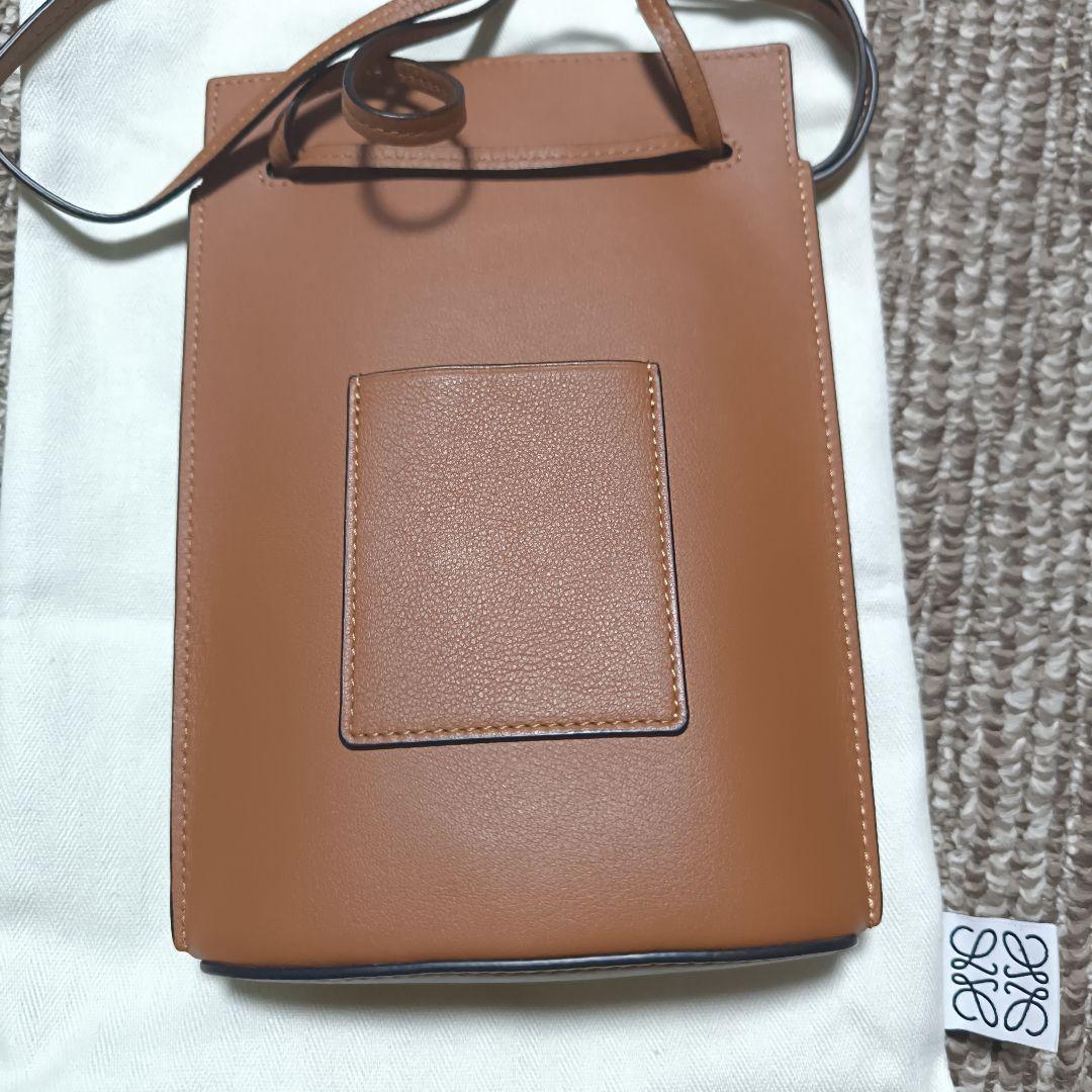 LOEWE ブラウン タン　ダイスポケット　ロエベ