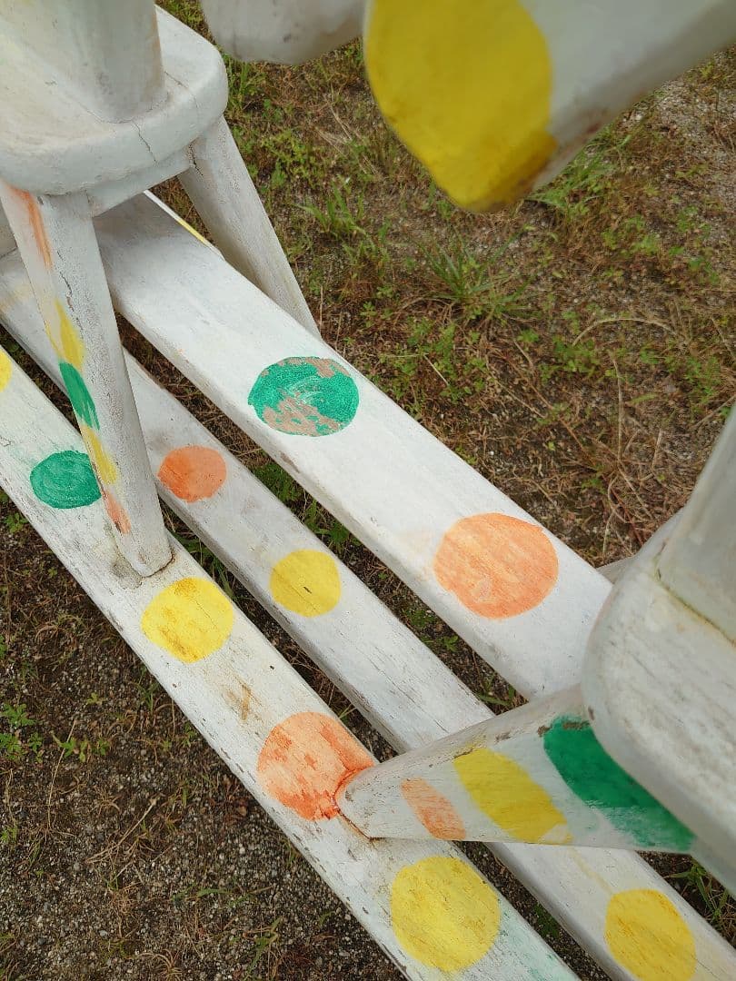 シーソー　木馬　水玉　オブジェ　アンティーク家具