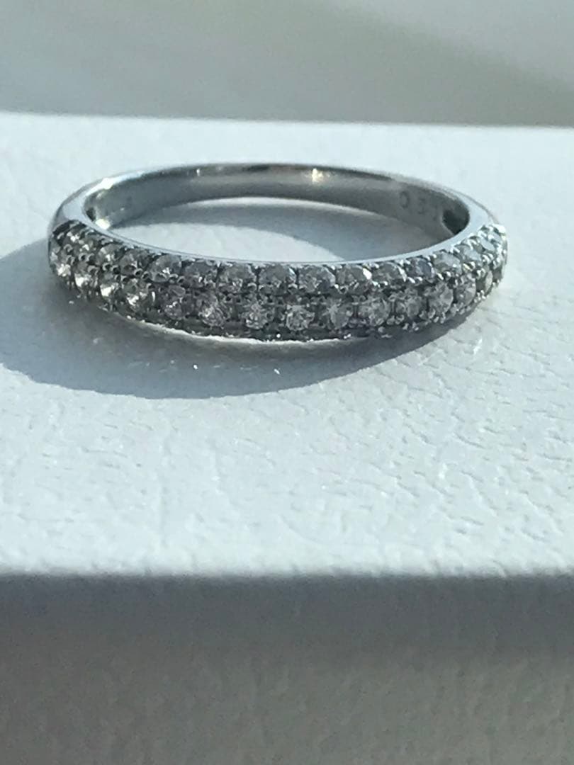 ❤︎最終価格❤︎pt950 H&Cダイヤモンド0.50ctパヴェリング　10.5号