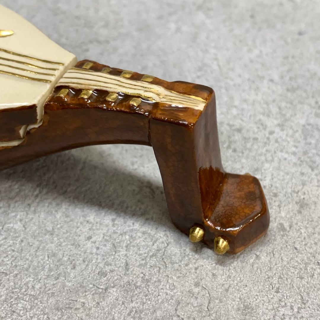 香合 和田桐山 琵琶 共箱 茶道具 巳 茶の湯 B-7