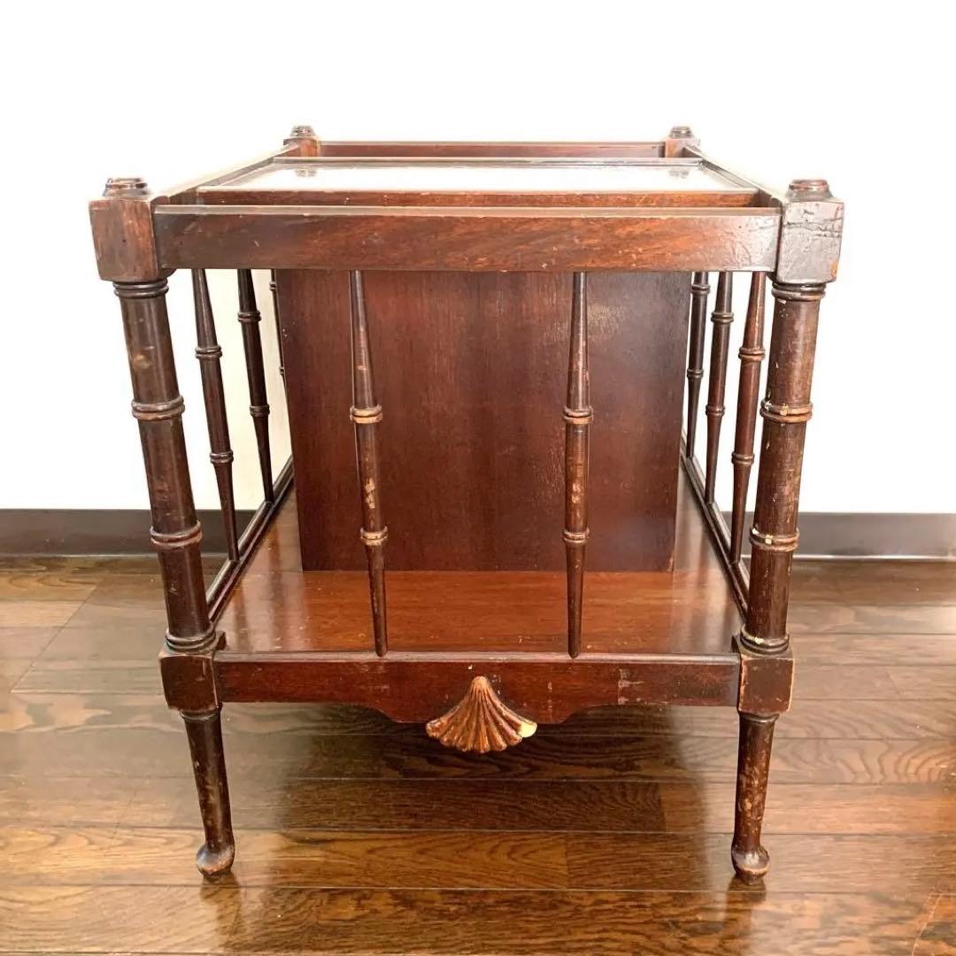 [HEKMAN]米国　アンティーク マガジンラック　サイドテーブル