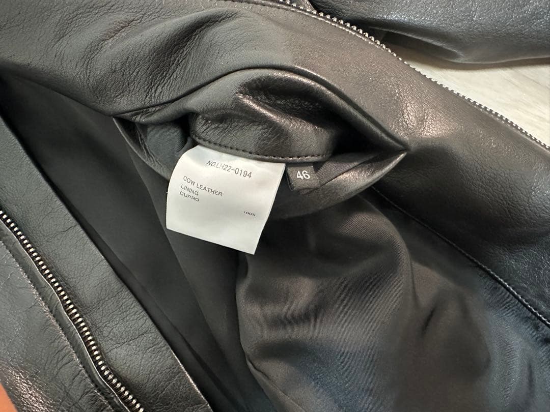 【LITHIUM HOMME】 シングルライダースジャケット46