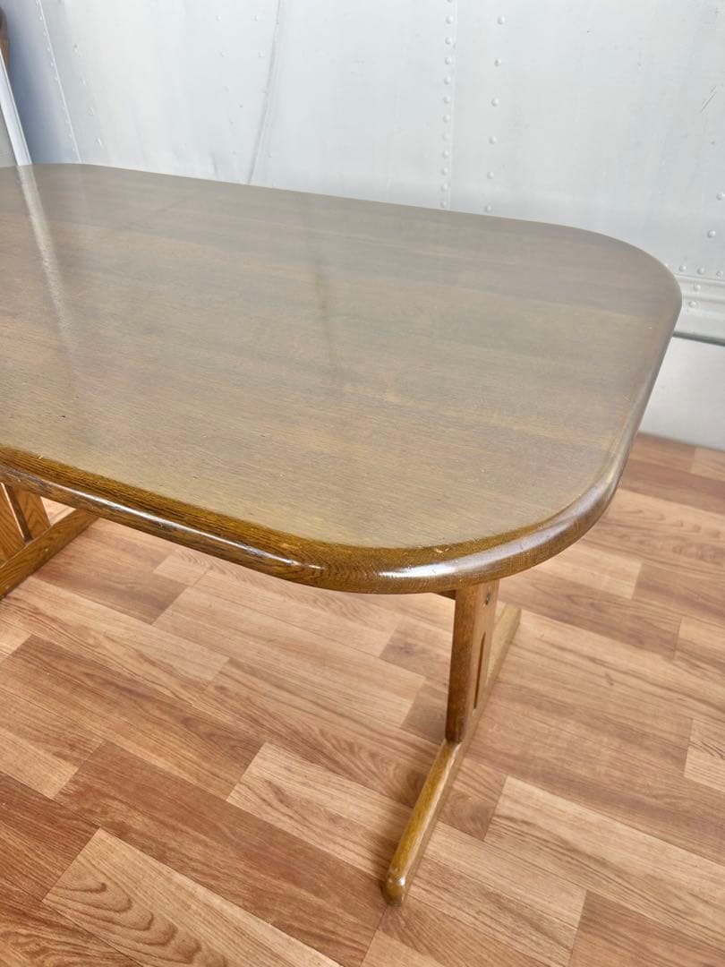 617 浜本工芸 ダイニング　テーブル 高級木製 美品 ナチュラル リビング　a