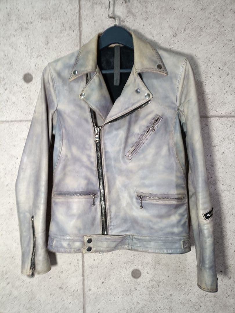 STRUM Burning dyed ダブルライダースジャケット S