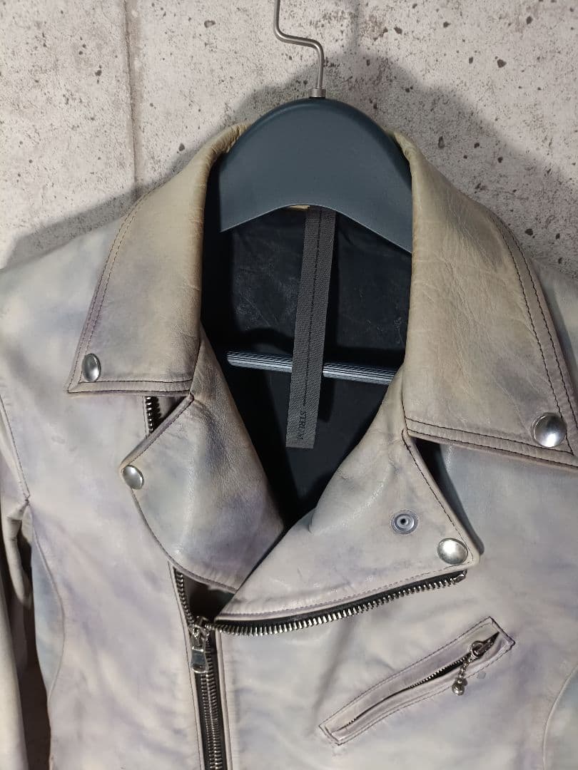 STRUM Burning dyed ダブルライダースジャケット S