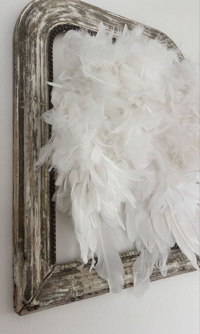 アンティーク雑貨 Swan White Angel Wings.