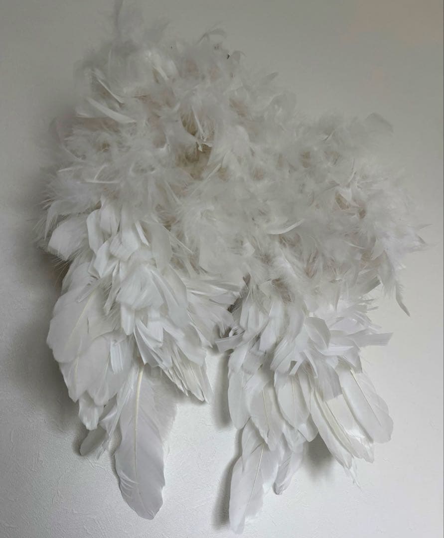 アンティーク雑貨 Swan White Angel Wings.