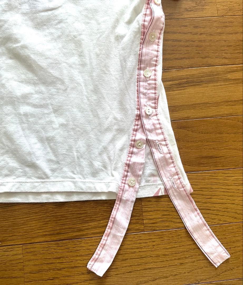 D&G ポロシャツ ホワイト/レッド 半袖　　　ヴィンテージ　レトロ